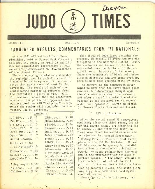 05/71 Judo Times